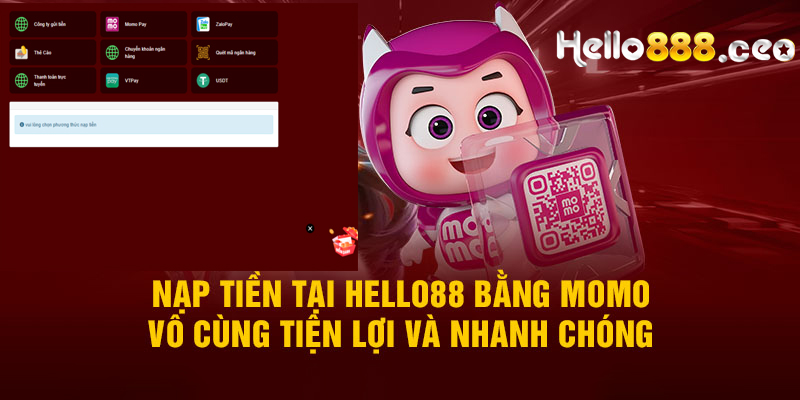 Sử dụng ví điện tử để nạp tiền Hello88